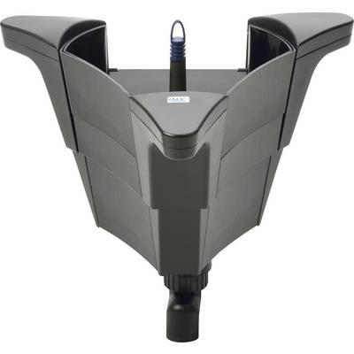 A black, angular device with a central handle and label 'ILME'; appears to be a coupler or connector with integrated cord management.