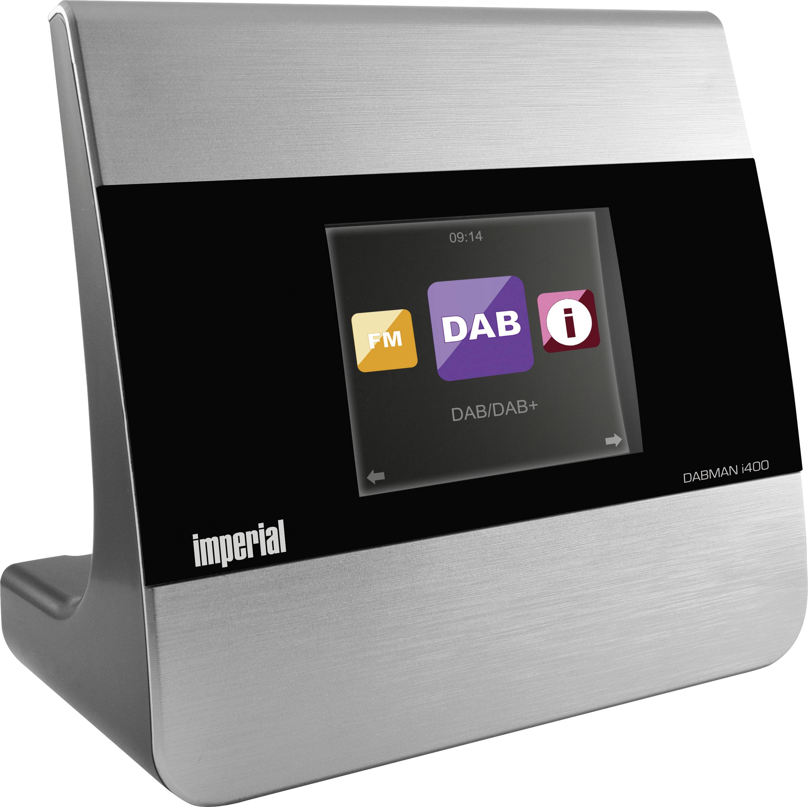 Imperial DABMAN i400 Internet radio adapter DAB+, FM, Internet Bluetooth, DLNA, Wi-Fi, Internet radio DLNA-compatible, Multi-room Silver