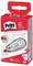 'Pritt refill flex roller 6.0mm' correction tape packaging, featuring a red and white design with key details in English and other languages.