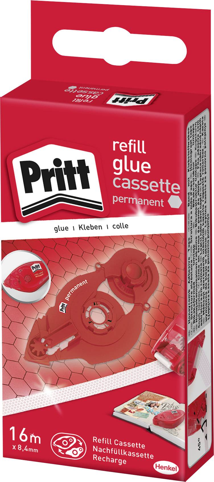 Pritt Glue dispenser cartridge Refill permanent 8.4 mm 16 m Permanent adhesive ZRXPH 1 pc(s)