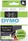 Dymo Label Roll: 24 mm x 7 m, black print on white background, manufactured in Europe, 80% recycled materials.