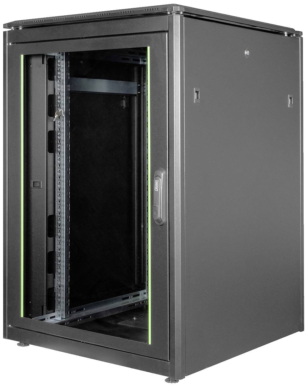 Digitus DN-19 22U-8/8-B-1 19" server rack cabinet (W x H x D) 800 x 1164 x 800 mm 22 U Black (RAL 9005)