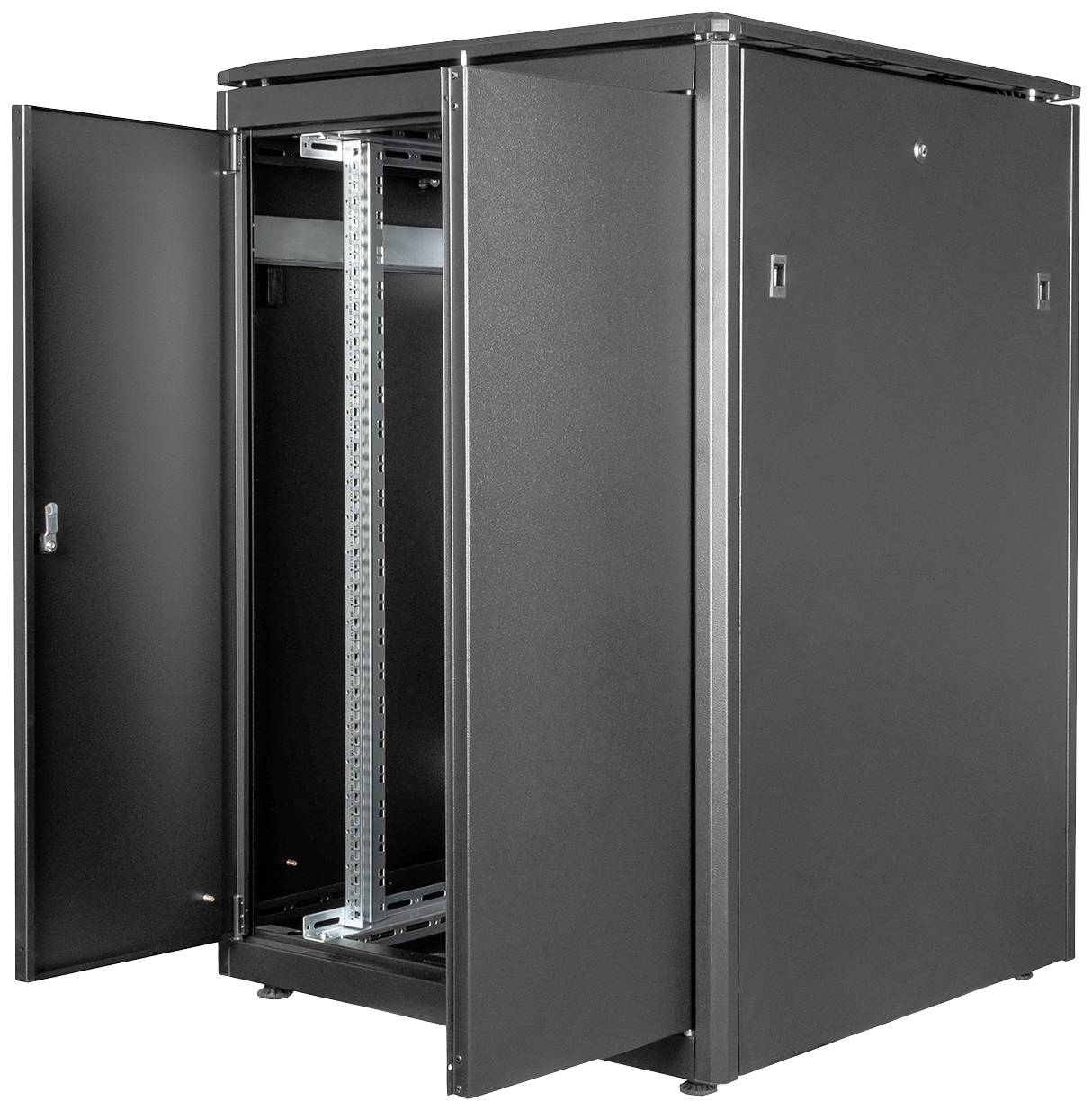 Digitus DN-19 22U-8/8-B-1 19" server rack cabinet (W x H x D) 800 x 1164 x 800 mm 22 U Black (RAL 9005)