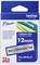 'Brother P-touch' packaging for laminating tape cassette, 12mm width, 4m length. Folders with labels are shown.