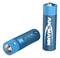 Two blue AA batteries, one standing and one lying down, with the labels 'AA Extreme' and 'ANSWANN'.