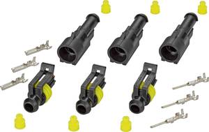 TE Connectivity Super seal set AMP-Superseal 1.5mm Series Total number of pins 1 Contact spacing: 6 mm 30S002 1 Set