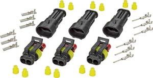 TE Connectivity Super seal set AMP-Superseal 1.5mm Series Total number of pins 2 Contact spacing: 6 mm 30S003 1 Set