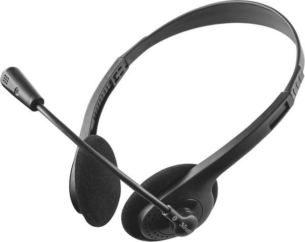 Trust Primo Chat PC On-ear headset Corded (1075100) Stereo Black  Volume control