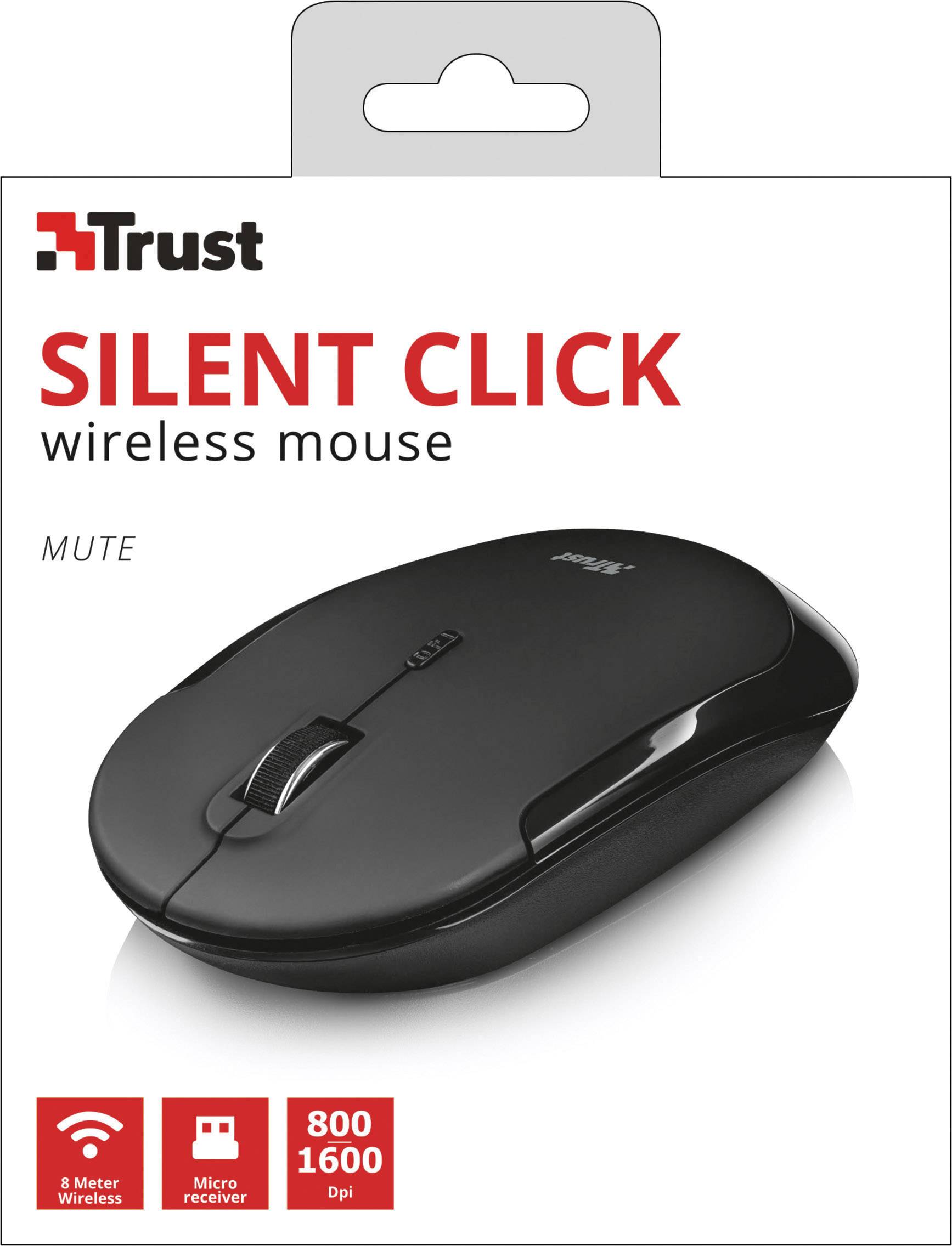 trust mute silent click wireless mouse