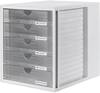 HAN Systembox 1450-63 Desk drawer box Grey A4, C4 No. of drawers: 5