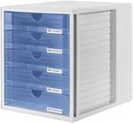 HAN 1450-64 drawer box SYSTEM BOX, gray/translucent blue