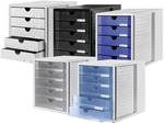 HAN 1450-64 drawer box SYSTEM BOX, gray/translucent blue