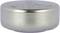Round silver battery with a smooth surface, showing no visible brand or capacity information.