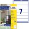 'Pack of Avery Zweckform Lever Arch File Labels, white, 192x61mm, 7 pieces. Suitable for office and home printers.'
