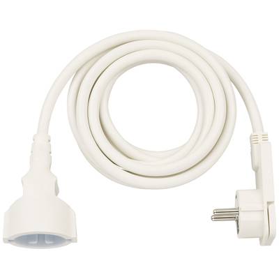 Image of Brennenstuhl 1168980230 Current Cable extension White 3.00 m H05VV-F 3G 1,5 mm²