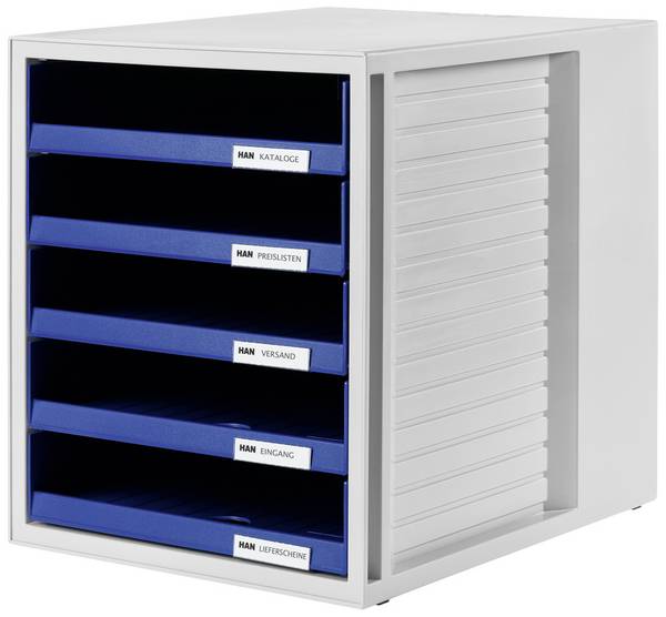 HAN HAN - Schubladenschrank - 5 Schubfächer - für C4 1401-14 Desk drawer box Light grey A4 No. of drawers: 5