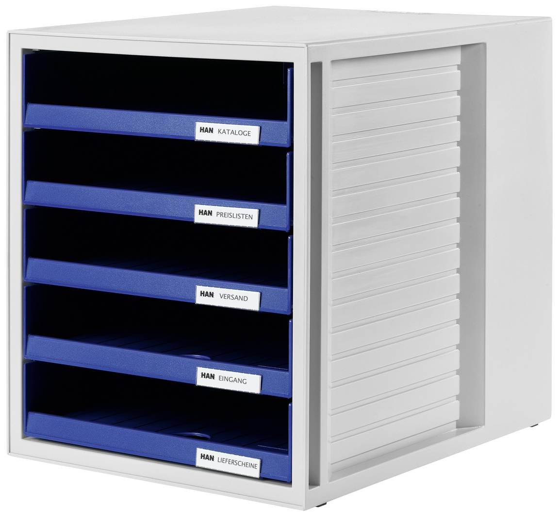 HAN SCHRANK-SET 1401-14 Desk drawer box Light grey A4 No. of drawers: 5