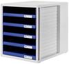 HAN HAN - Schubladenschrank - 5 Schubfächer - für C4 1401-14 Desk drawer box Light grey A4 No. of drawers: 5