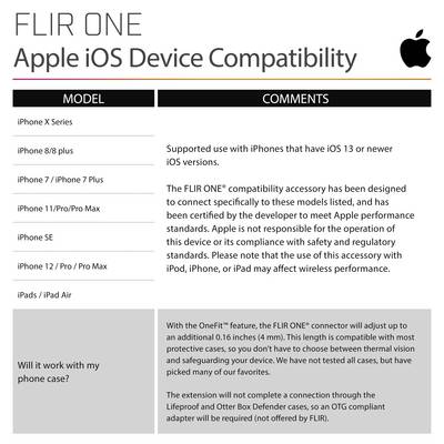 FLIR One Pro iOS Smartphone thermal imager -20 up to +400 °C 160 x 120 Pixel 8.7 Hz-4