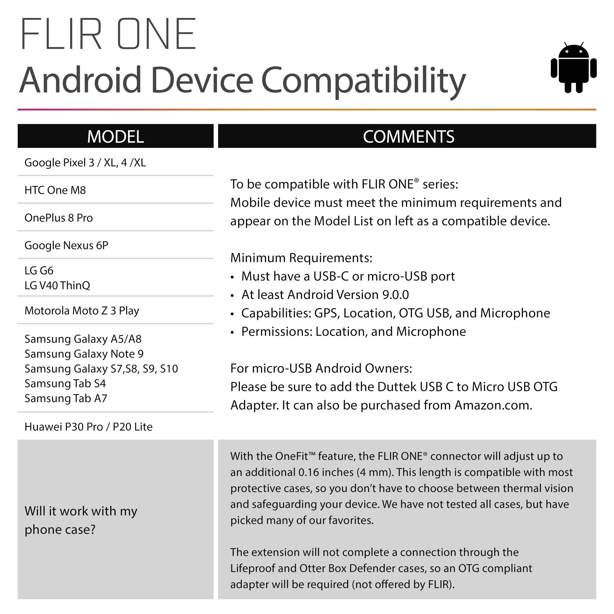 FLIR One Pro Android USB-C Smartphone thermal imager -20 up to +400 °C 160 x 120 Pixel 8.7 Hz-4