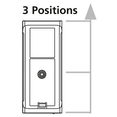 Diagram shows a switch in three positions: bottom, middle, and top. The label '3 Positions' clarifies the possible settings.