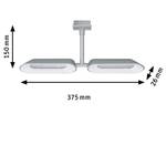 URail LED track spot Dipper 2x652lm 2x8W 2700K 230V chrome matte, white