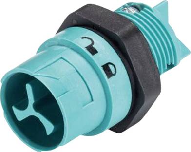 Wieland Electric 46.032.5051.6 Bullet connector Plug, mount Total number of pins: 2 Series (round connectors): RST® MINI 1 pc(s)