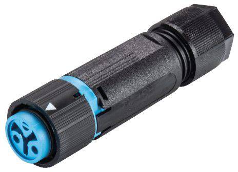 Wieland Electric 46.031.4554.9 Bullet connector Connector, straight Total number of pins: 2 Series (round connectors): RST® MINI 1 pc(s)