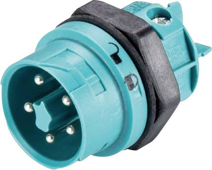 Wieland Electric 46.052.5053.6 Bullet connector Plug, mount Total number of pins: 4 + PE Series (round connectors): RST® MINI 1 pc(s)