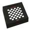 'ChessGenius Exclusive' packaging with chessboard design on a black background, product logo prominently displayed.