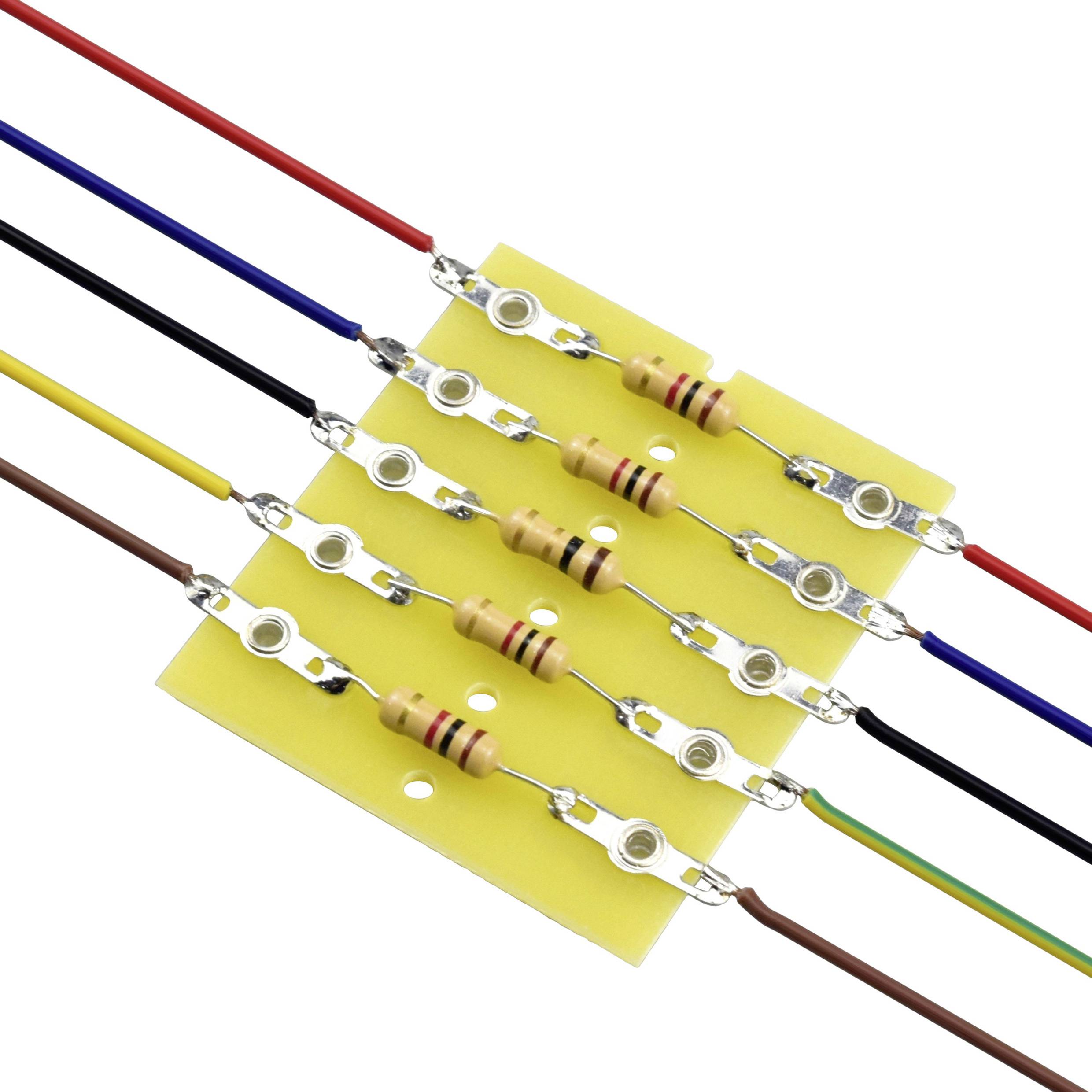 TRU COMPONENTS PCB terminal strip double-row Total number of pins 10 Epoxide (L x W x H) 43 x 38 x 1.6 mm 1 pc(s)-1