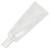 A plain, white plastic squeeze tube, likely used for cosmetics or lotion.