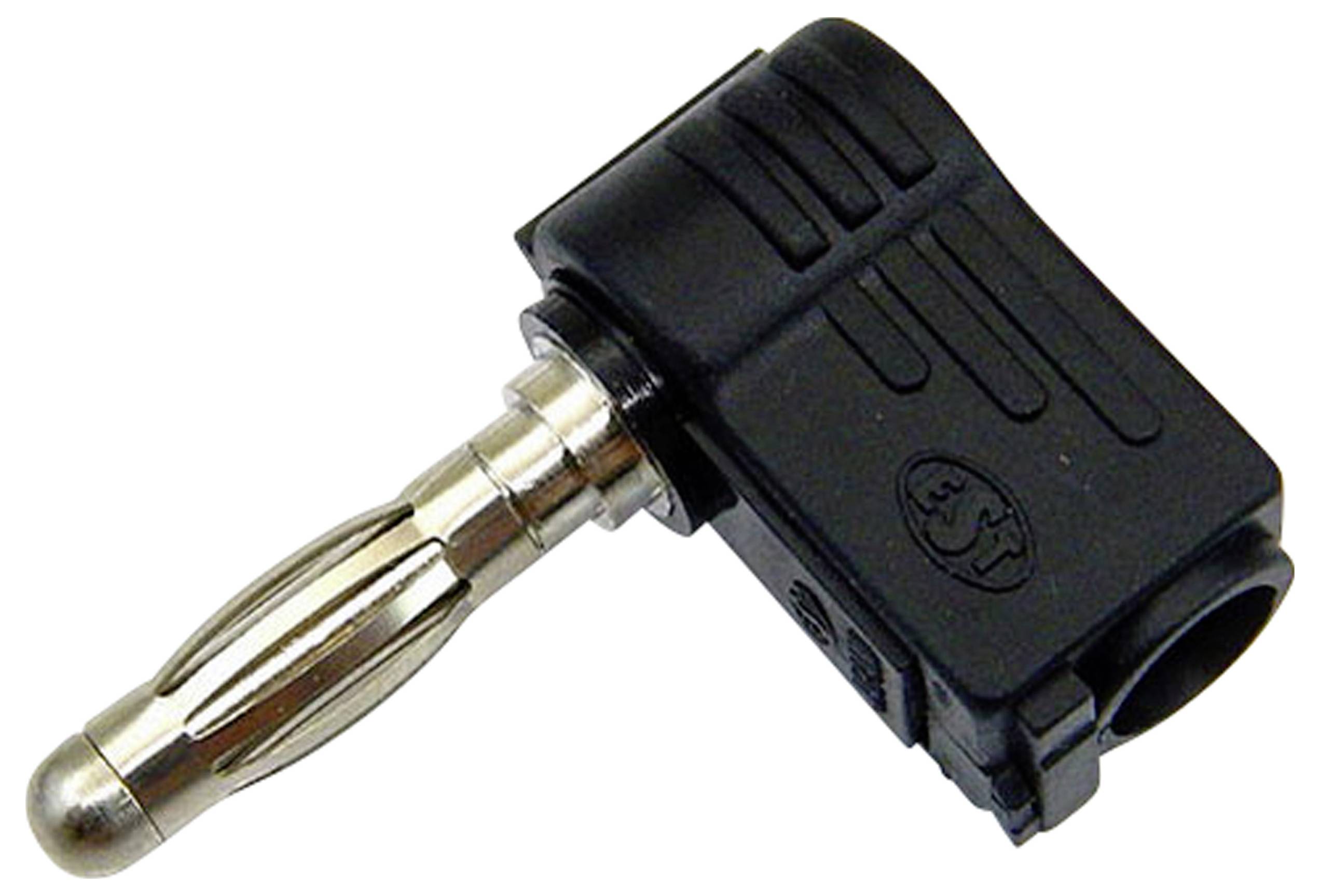 Black and silver adaptor plug, suitable for vehicle antenna connections. Used to connect radio receivers with the vehicle's antenna.