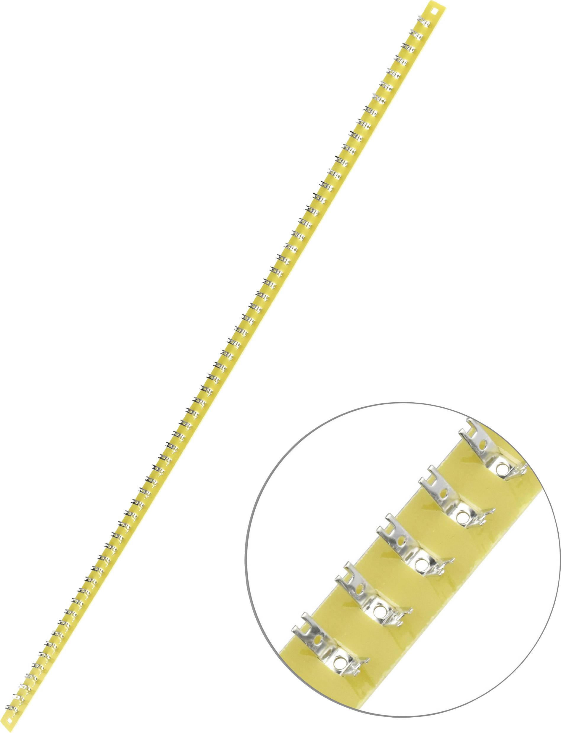 TRU COMPONENTS PCB terminal strip single-row Total number of pins 60 Epoxide (L x W x H) 498 x 12 x 1.6 mm 1 pc(s)