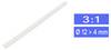 TRU COMPONENTS 1570601 Heatshrink w/o adhesive White 12 mm 4 mm Shrinkage:3:1 Sold per metre