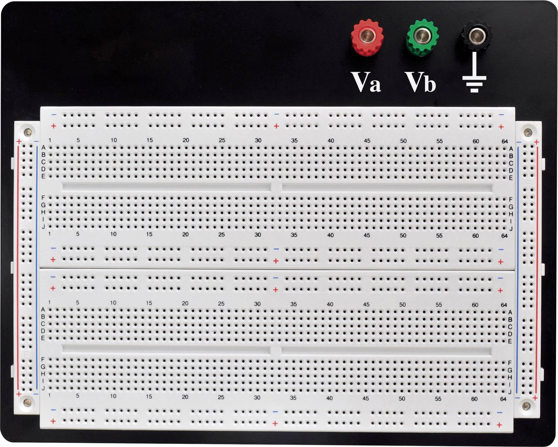 TRU COMPONENTS 0165-40-1-32022B Breadboard Total number of pins 1800 (L x W x H) 114.3 x 186.2 x 8.4 mm 1 pc(s)