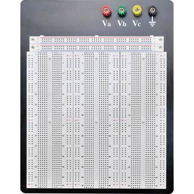 TRU COMPONENTS 0165-40-1-32032 Breadboard   Total number of pins 2700 (L x W x H) 186.2 x 171.6 x 8.4 mm 1 pc(s) 