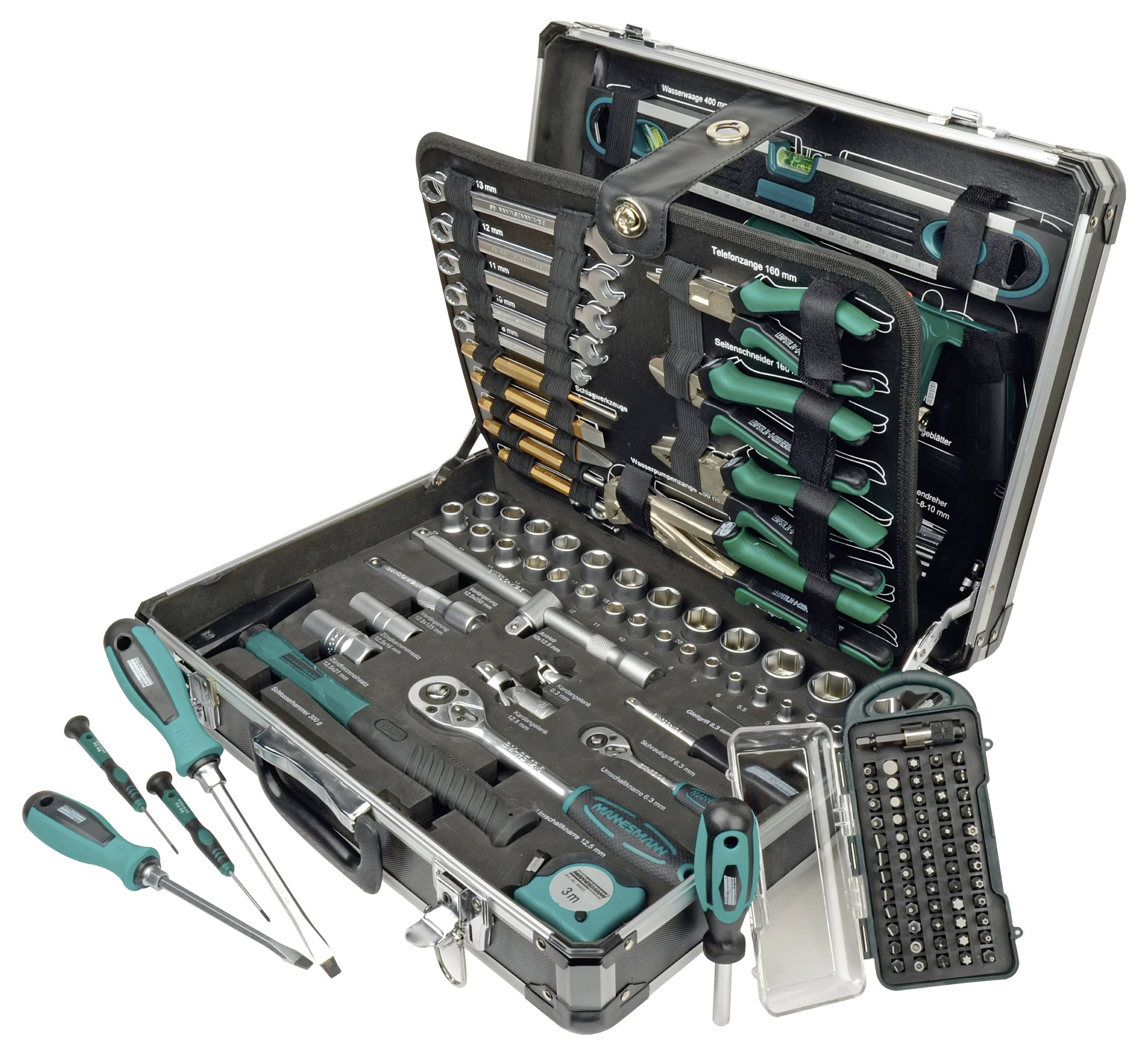 Brüder Mannesmann M29078 DIYers Tool box (+ tools) 160-piece (L x W x H) 454 x 350 x 135 mm-1