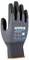 'Work glove by uvex, model phynomic allround, grey-black, suitable for mechanical work with high wearing comfort.'