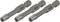 Three grey screwdriver bits with 'HAZET' printed on them, suitable for Torx screws.