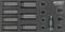 Tool set in foam insert with nine socket wrench inserts and an adapter from the 'Hazet' brand.