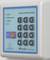 Access control keypad with numeric keypad and bell symbol. Functions: 'Mains', 'Door Inhibit', 'Alarm', 'Aux'.