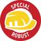 Red logo with a yellow hard hat, surrounded by the text: 'SPECIAL ROBUST'.