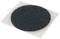 A round, black felt furniture glider on a white background, typically used to protect floors from scratches when moving furniture.