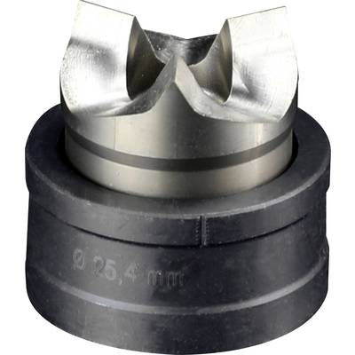 Drill head with two sharp blades, suitable for precise drilling in various materials. Marking: 'Ø 25.4 mm'.