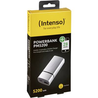 Intenso PM5200 Power bank 5200 mAh Li-ion Silver Status display-2