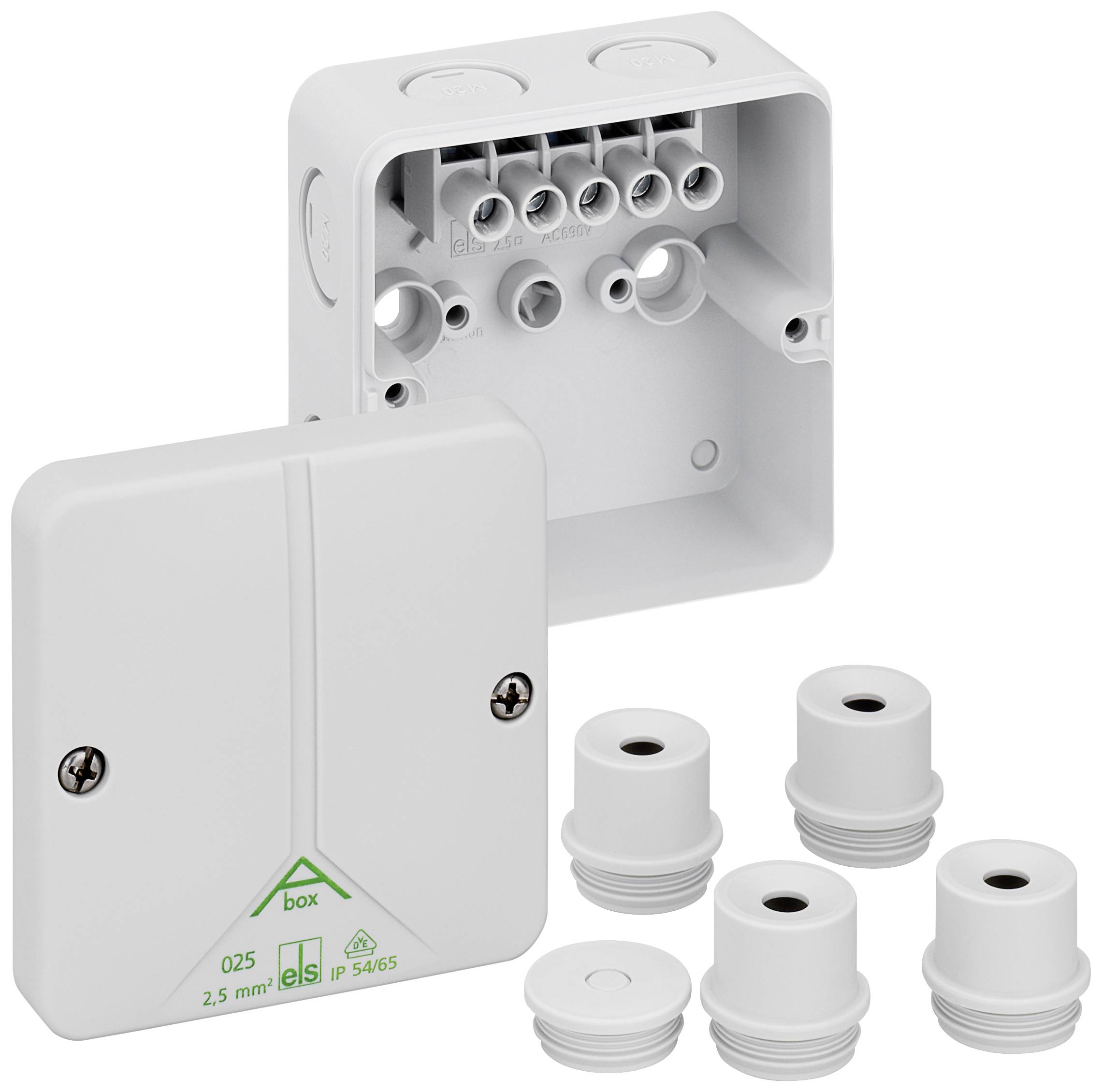 Spelsberg 80740701 Joint box (L x W x H) 82 x 82 x 51 mm Grey IP65 1 pc(s)-0