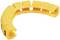 Yellow cable markers in curved form.