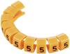 TRU COMPONENTS TC-MB2/5203 Pre-printed cable marker Imprint 5 Outside diameter range 4 up to 5.10 mm