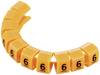 TRU COMPONENTS TC-MB2/6203 Pre-printed cable marker Imprint 6 Outside diameter range 4 up to 5.10 mm